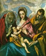 El Greco virgin with santa ines and santa tecla Sweden oil painting artist